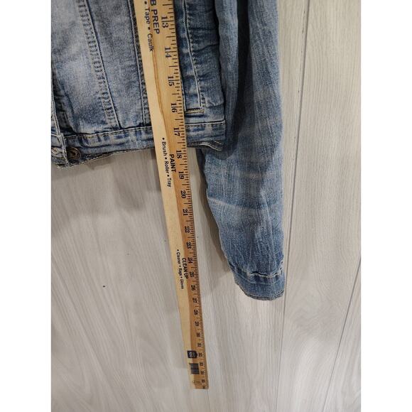 Red Camel Women’s Blue Jean Denim Jacket Size L 90s Retro Western - Picture 6 of 7